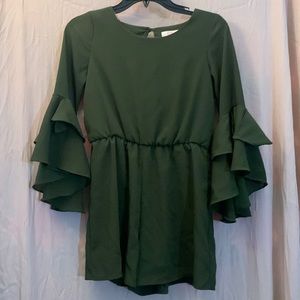Deep green. Romper